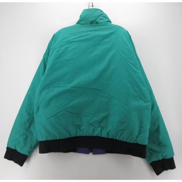 VINTAGE Woolrich Jacket XL Purple Reversible Bomber 90s Insulated * - Picture 8 of 16